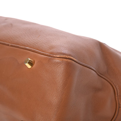 Celine Calfskin Top Handle Tote Tan 14 of 21