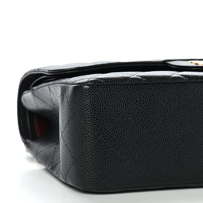 Chanel Caviar Quilted Jumbo Double Flap Black 7 of 8