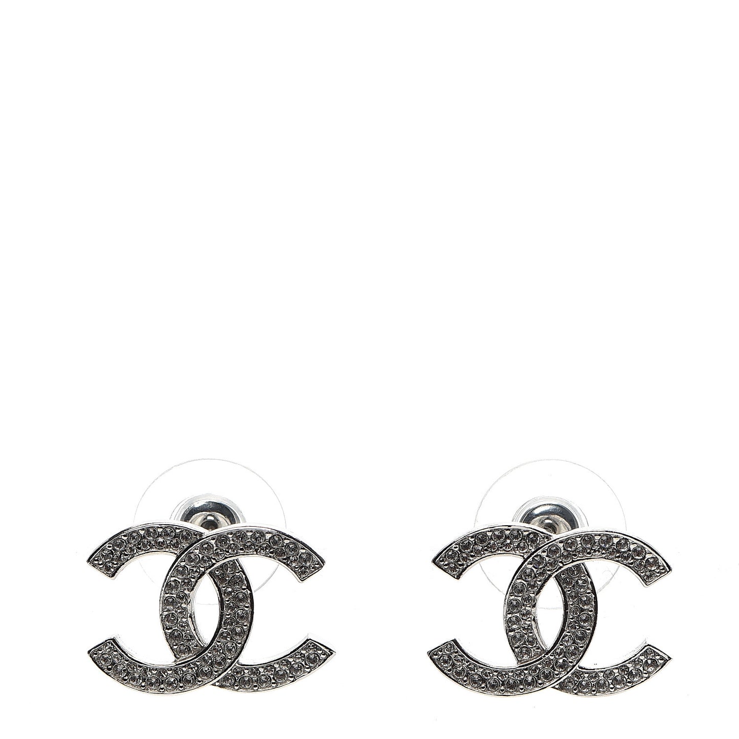 Crystal Palais Garnier CC Earrings Silver