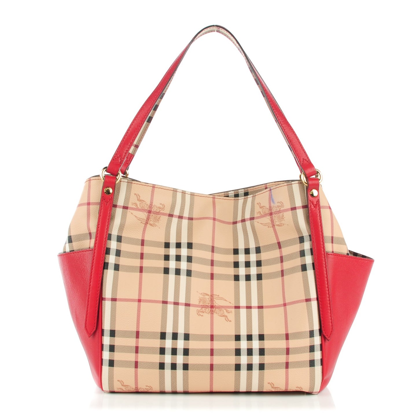 Haymarket Check Small Canterbury Tote Military Red
