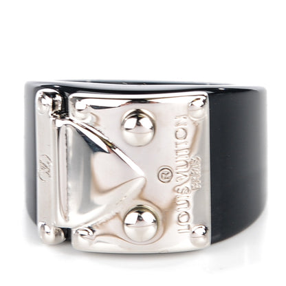 Louis Vuitton Lock Me Ring 6.5 M Black 1 of 5