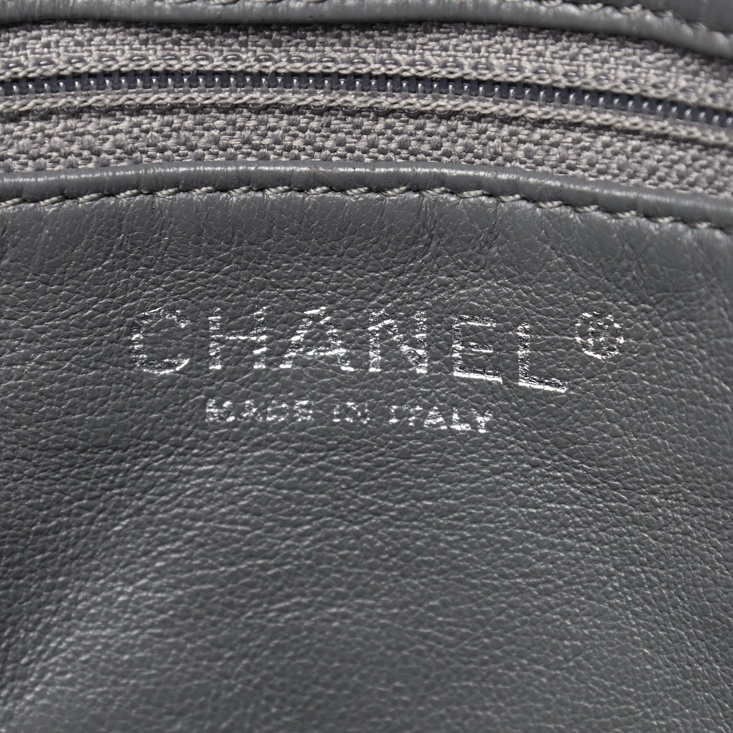 Chanel Aged Calfskin Quilted Large Reissue Camera Case Grey 6 of 10