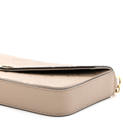 Louis Vuitton Empreinte Pochette Felicie Chain Wallet Tourterelle 10 of 12