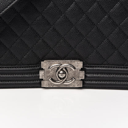 Chanel Caviar Quilted Medium Boy Flap Black 8 of 11