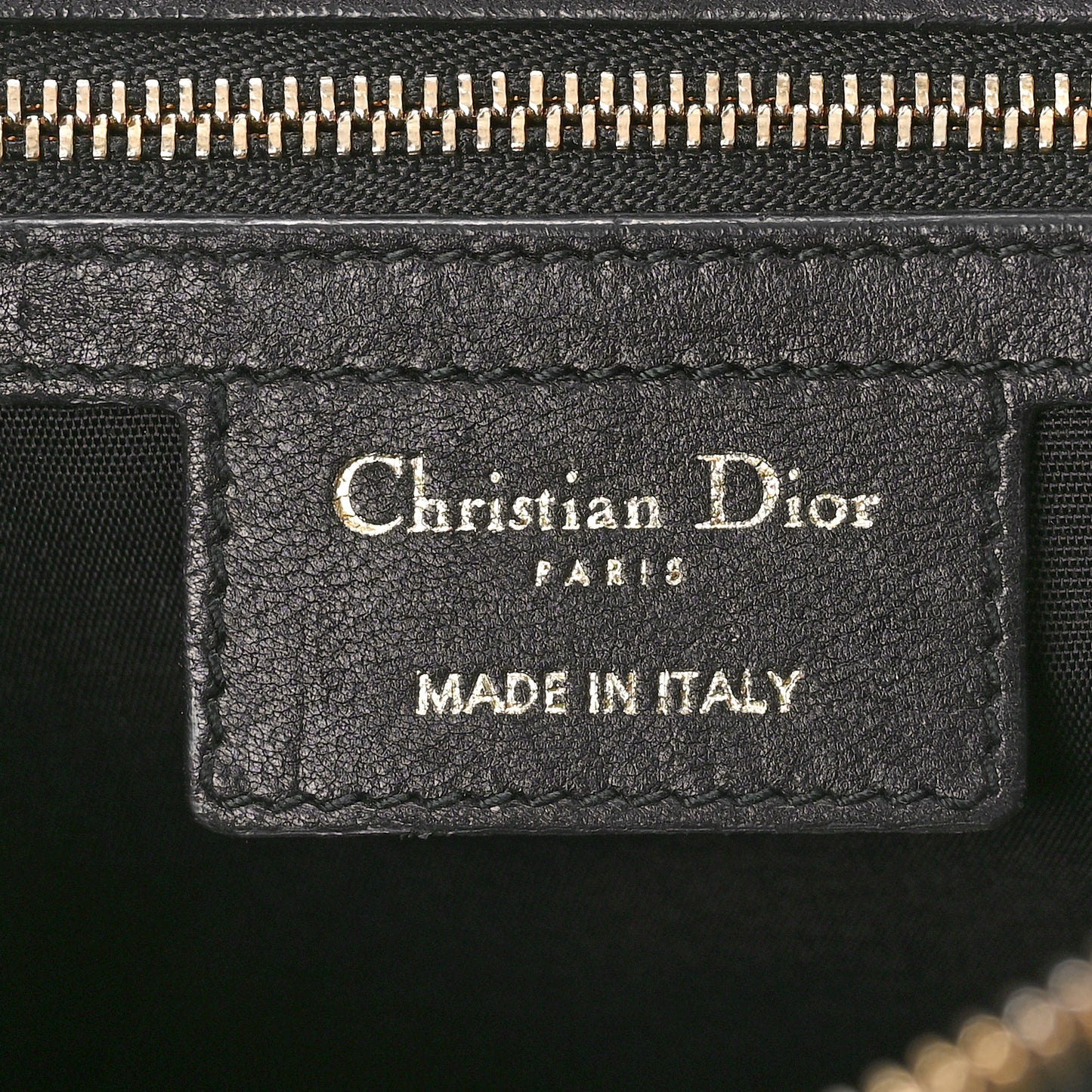 Lambskin Cannage Small Dior Soft Zipped Shopping Tote Black