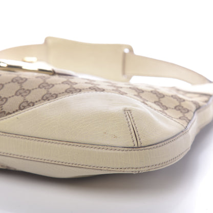 Gucci Monogram Hasler Hobo Beige 9 of 12