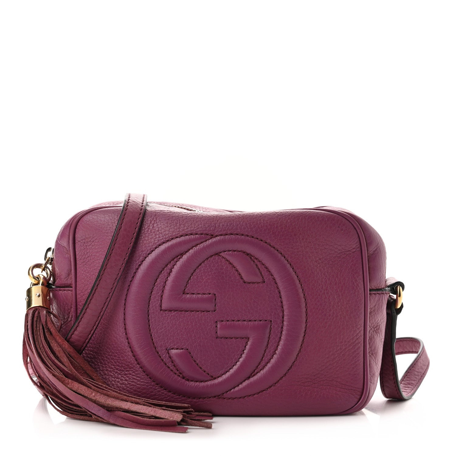 Gucci Pebbled Calfskin Small Soho Disco Bag Peonia Flower 1 of 10