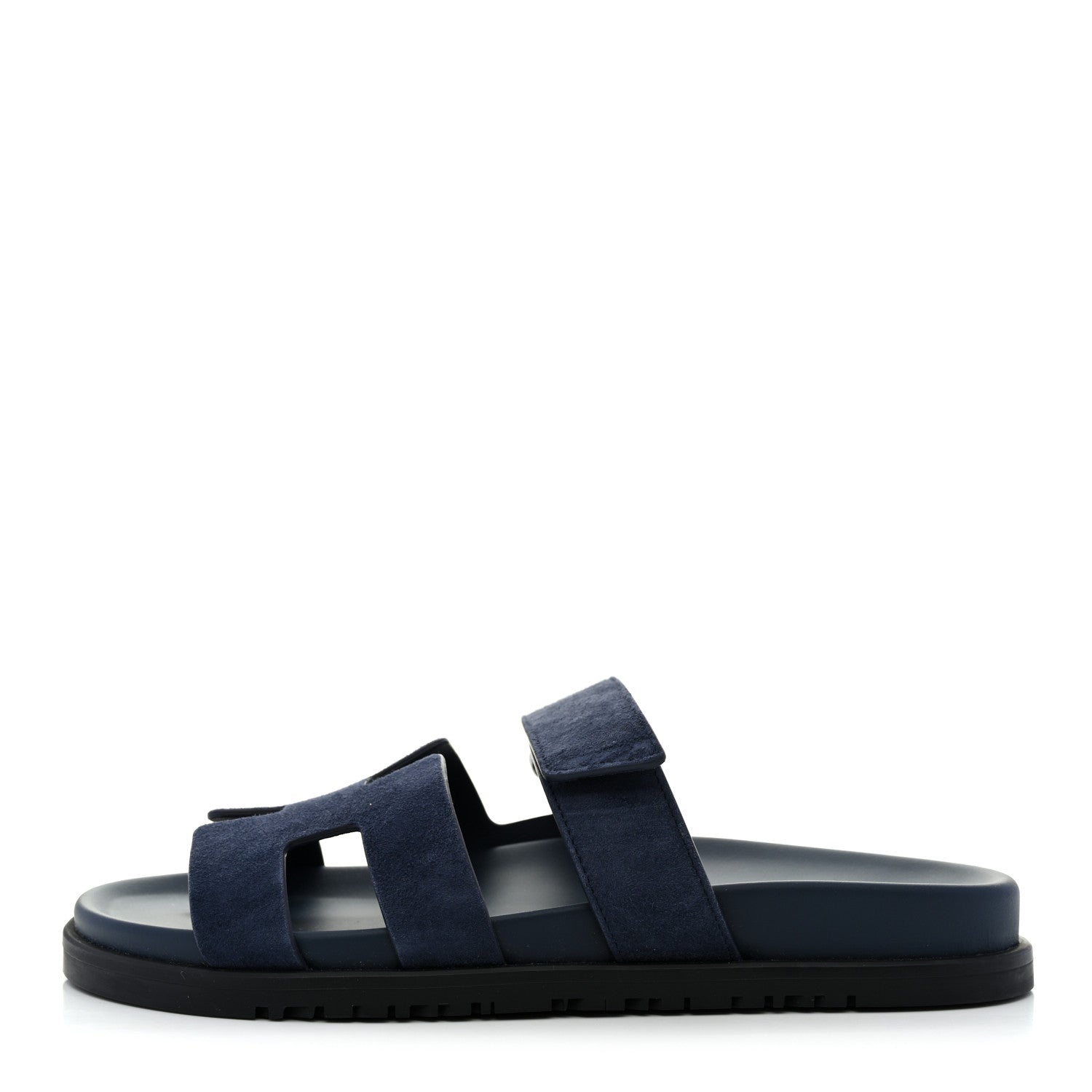 Hermes Suede Goatskin Womens Chypre Sandals 38 Bleu Celeste 1 of 9