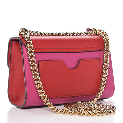 Gucci Calfskin Small Padlock Shoulder Bag New Rosette Hibiscus Red 3 of 9