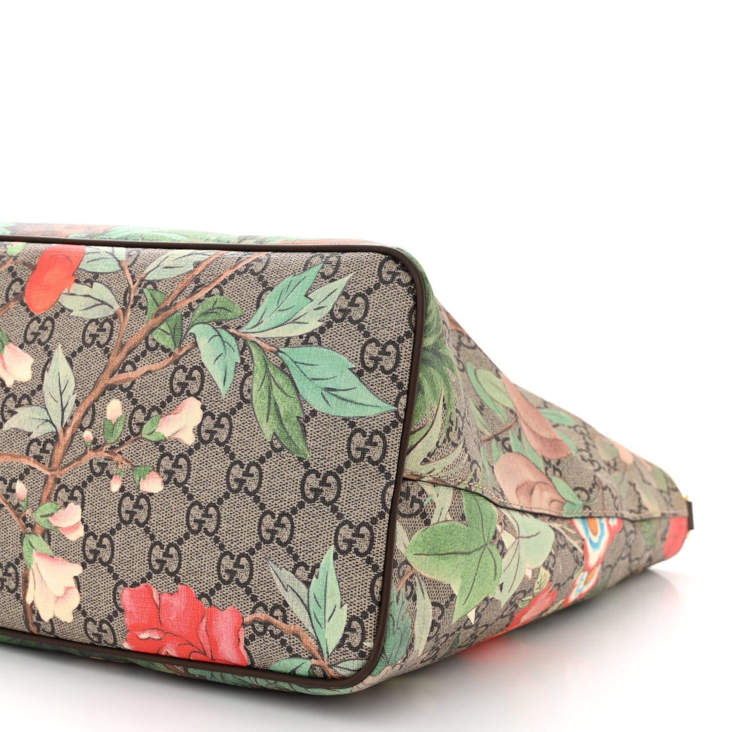 Soft GG Supreme Monogram Tian Medium Crossbody Tote Beige Multicolor New Acero