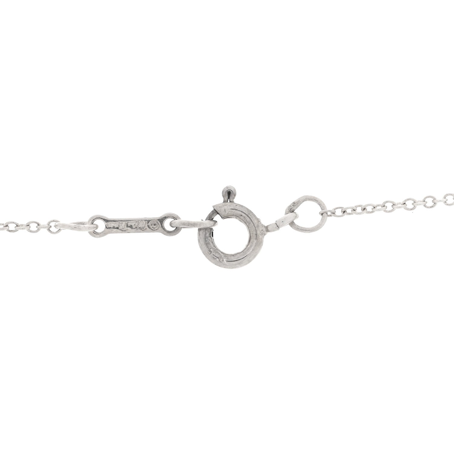 Tiffany Sterling Silver Diamond Paloma Picasso Loving Heart Necklace 5 of 6