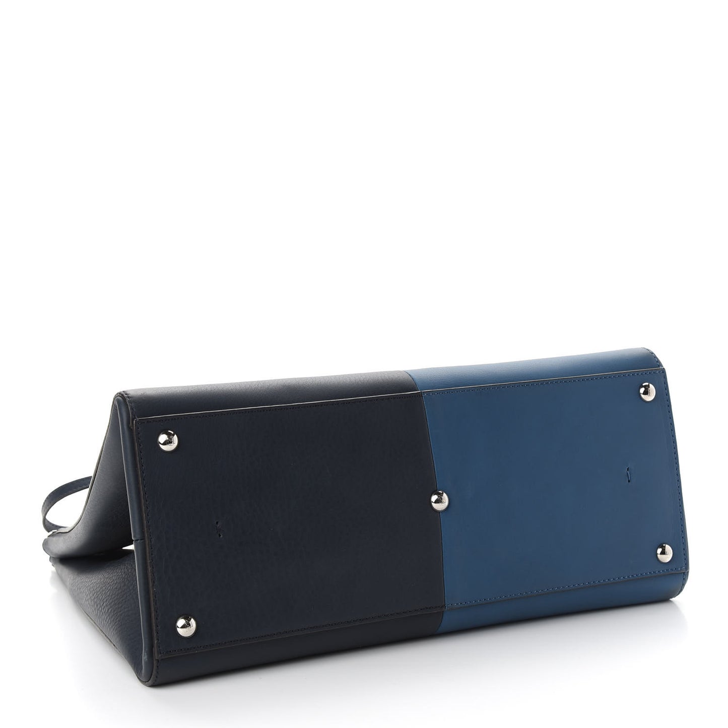 Vitello Bi-Color Large 3Jours Tote Lavagna Cobalto