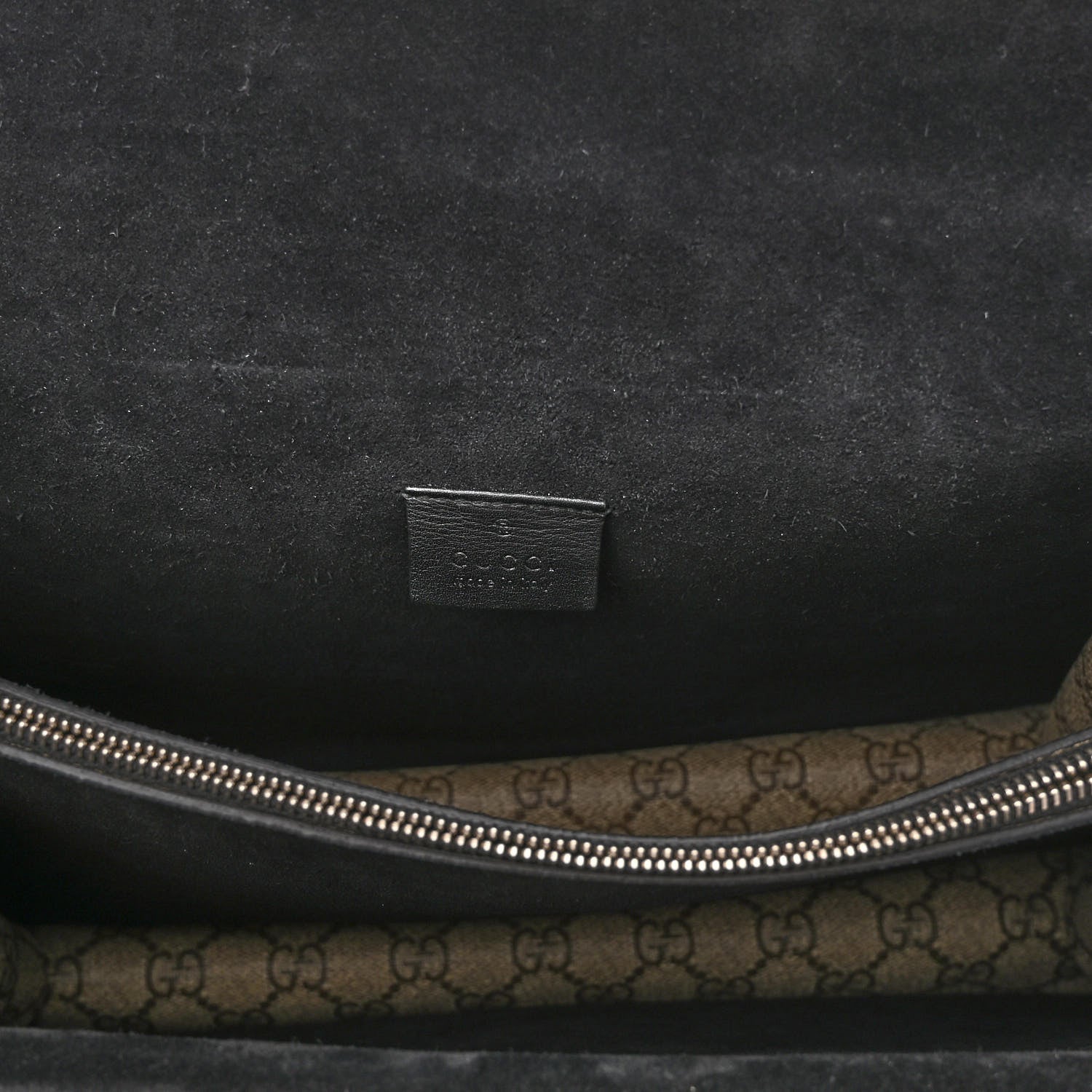 Gucci GG Supreme Monogram Medium Dionysus Shoulder Bag Black 6 of 11