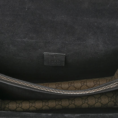 Gucci GG Supreme Monogram Medium Dionysus Shoulder Bag Black 6 of 11
