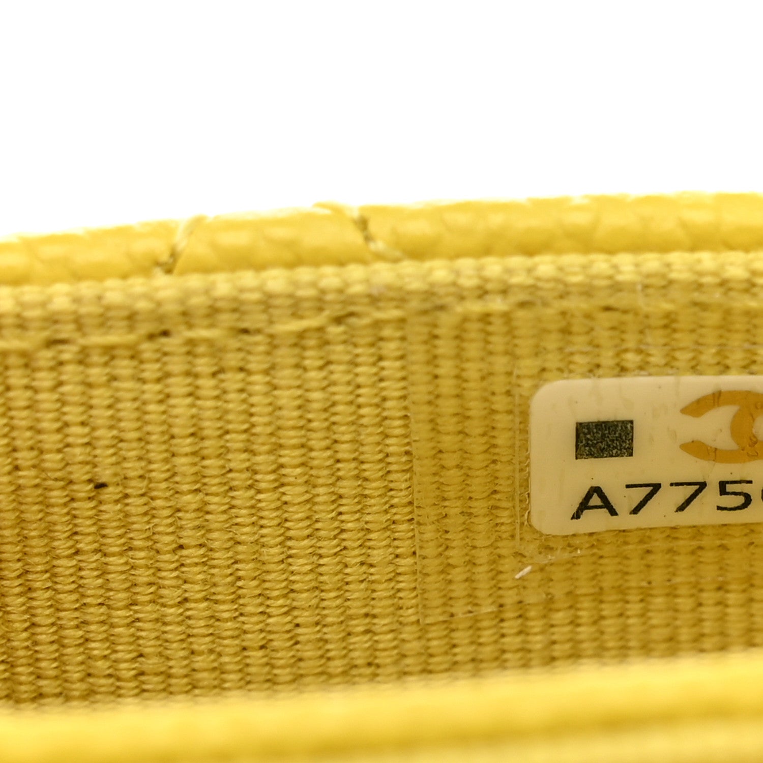 Chanel Caviar Quilted Flap Card Holder Wallet Yellow 8 of 9