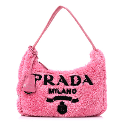 Prada Terry Cloth Mini Re-Edition 2000 Bag Petalo Black 1 of 8