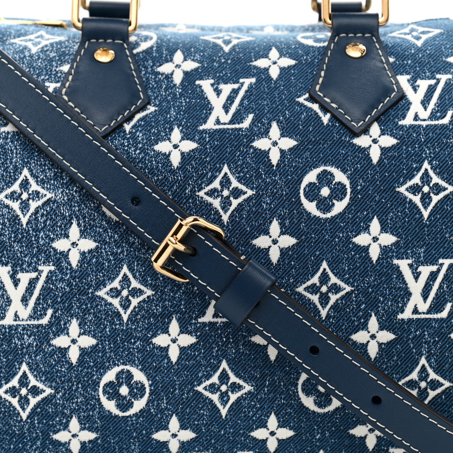 Monogram Jacquard Denim Speedy Bandouliere 25 Bleu