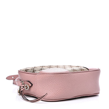 Gucci Monogram Mini Bree Messenger Bag Beige Soft Pink 3 of 9