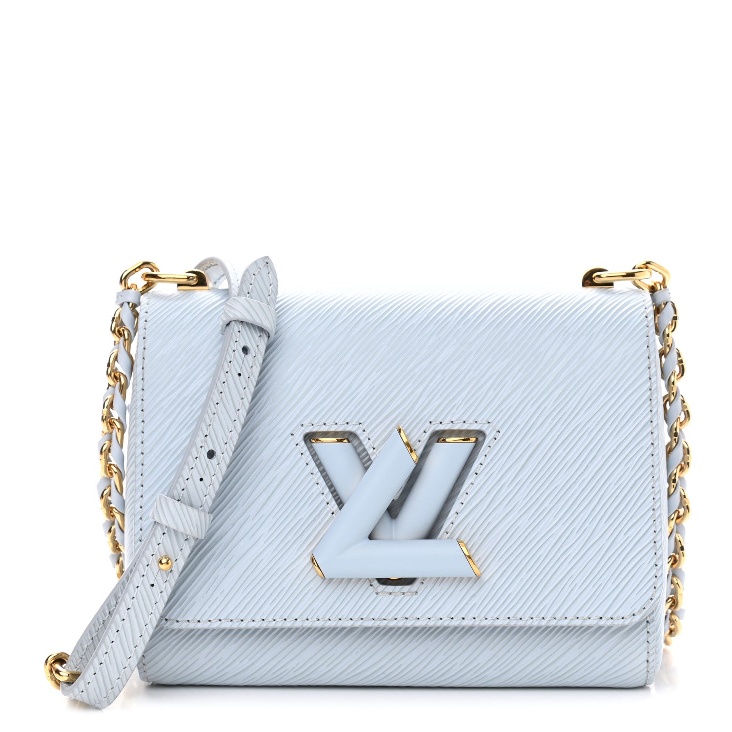Louis Vuitton Epi Twist Shoulder Bag PM Bleu Celeste 1 of 9