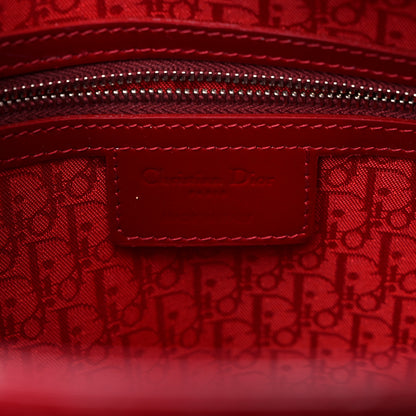 Christian Dior Patent Cannage Large Lady Dior Red 6 of 13