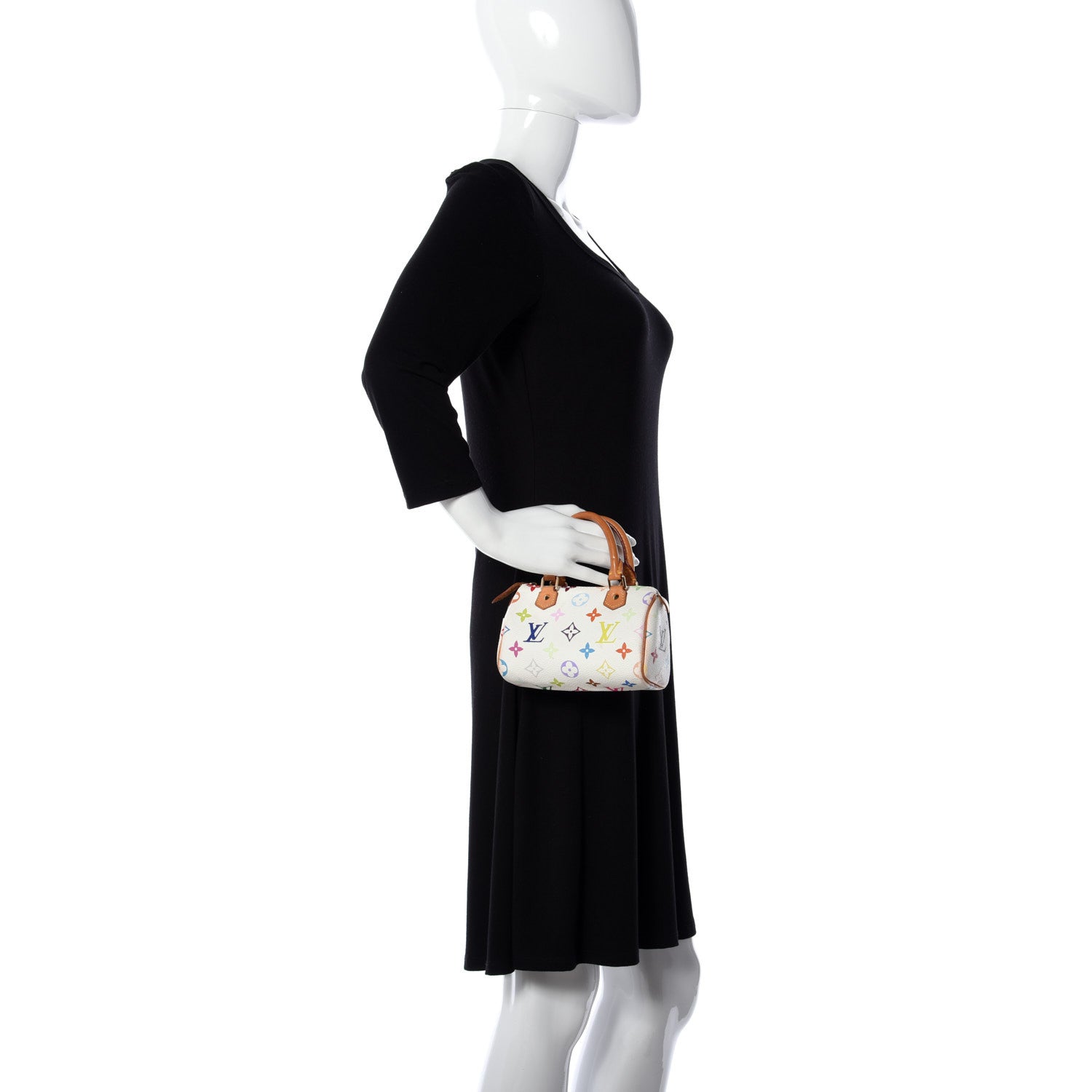 Louis Vuitton Monogram Multicolor Mini Sac HL Speedy White 2 of 15