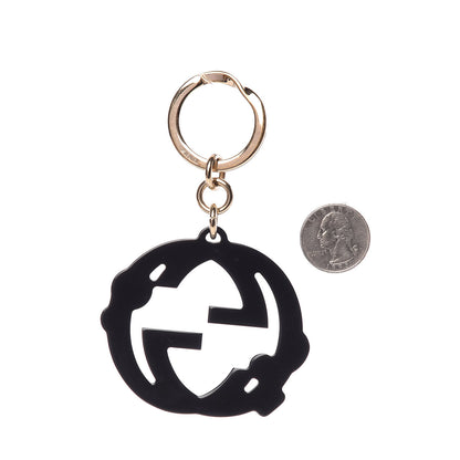 Gucci Crystal Resin Interlocking G Key Charm Black 2 of 3
