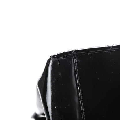 Chanel Patent Quilted Grand Shopping Tote GST Black 13 of 15