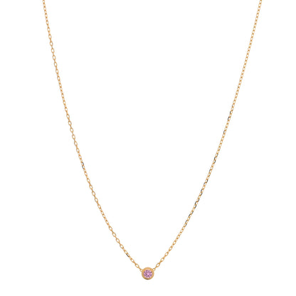 Cartier 18K Pink Gold Pink Sapphire D'Amour Pendant Necklace 1 of 3