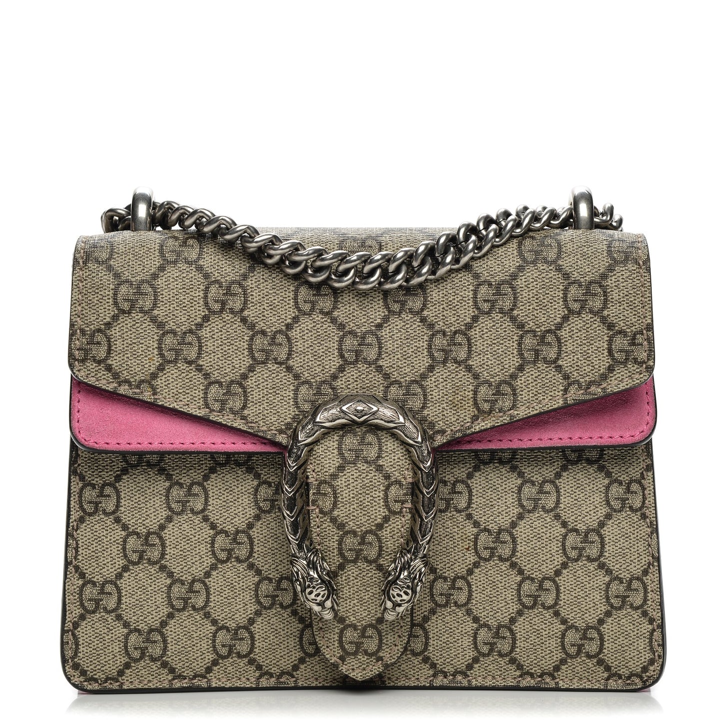 GG Supreme Monogram Mini Dionysus Shoulder Bag Pink