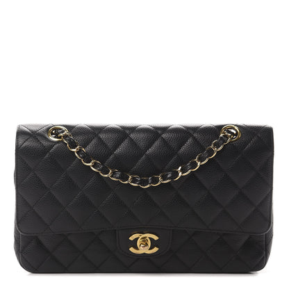 Chanel Caviar Quilted Medium Double Flap Black 1 of 12