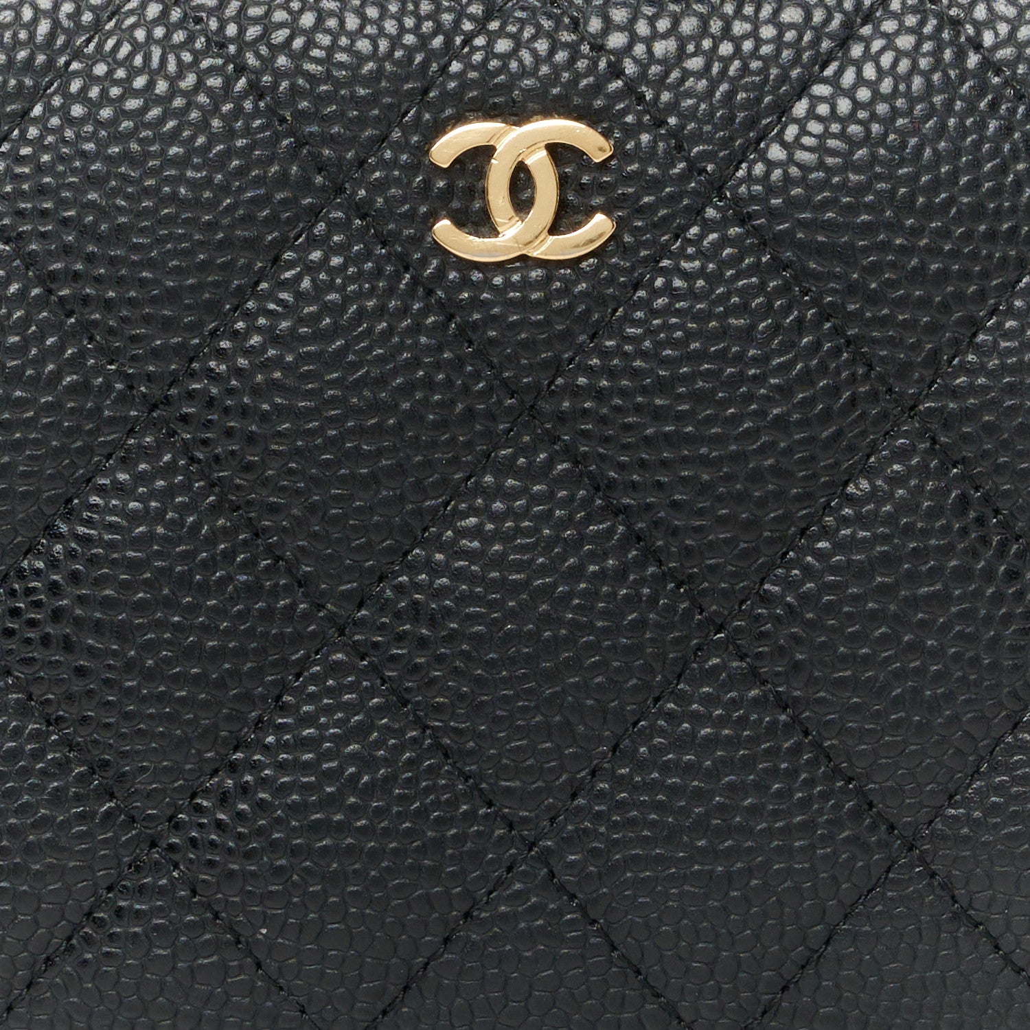 Chanel Caviar Quilted Large Gusset Zip Around Wallet Black 10 of 10