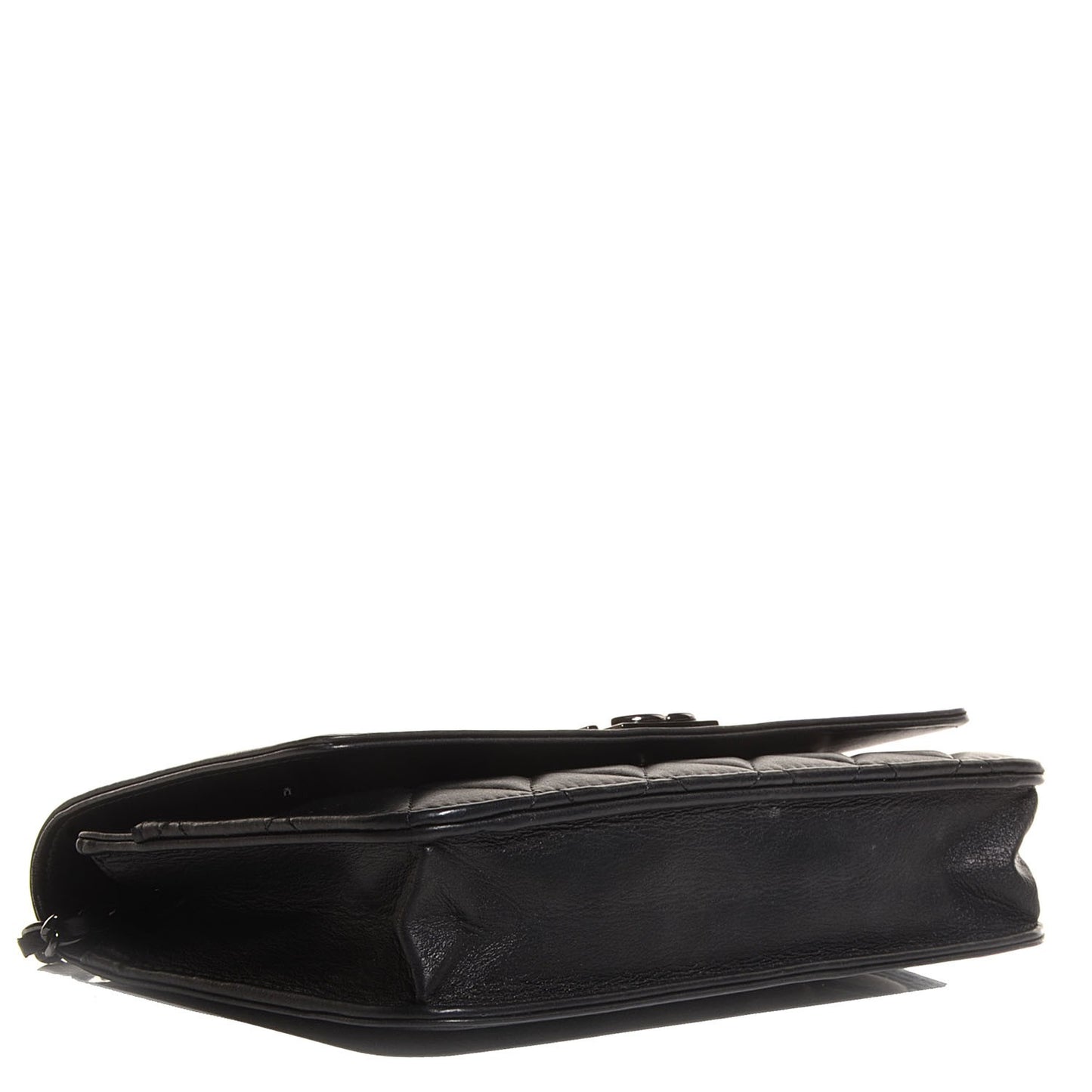 Lambskin Quilted Boy Wallet On Chain WOC So Black