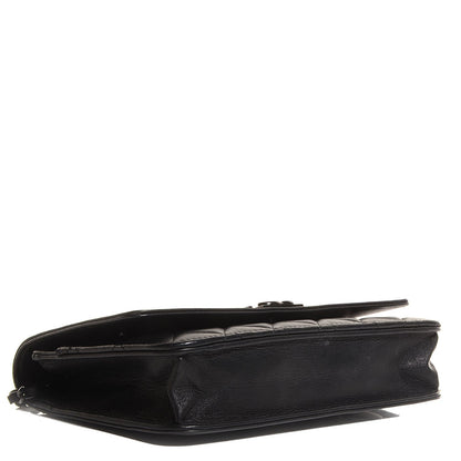 Chanel Lambskin Quilted Boy Wallet On Chain WOC So Black 4 of 9