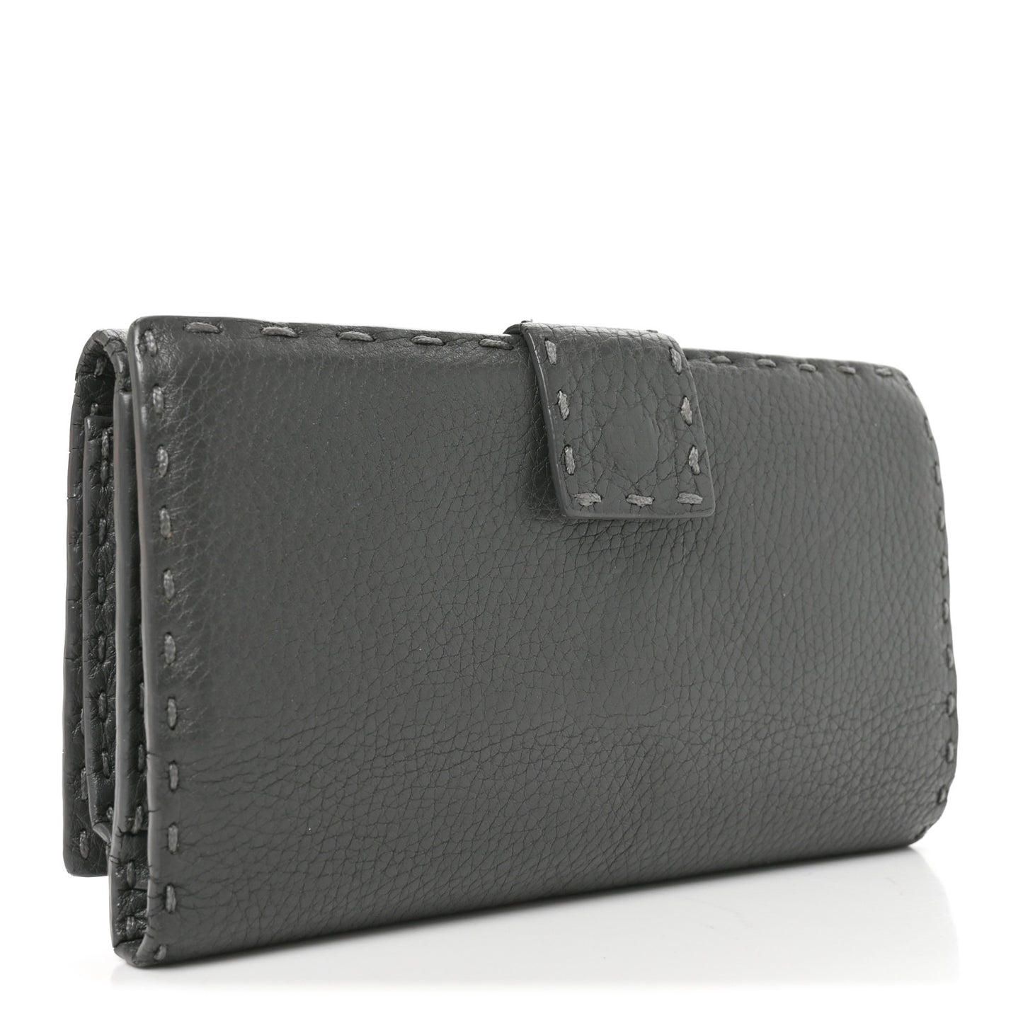 Cuoio Romano Selleria Peekaboo Continental Wallet Asfalto