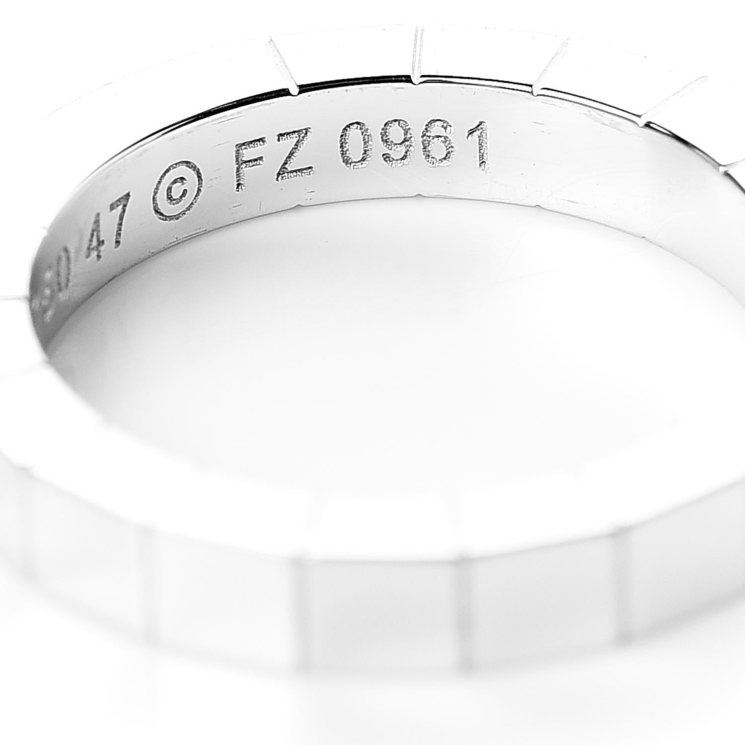 Cartier 18K White Gold Lanieres Ring 47 4 4 of 4