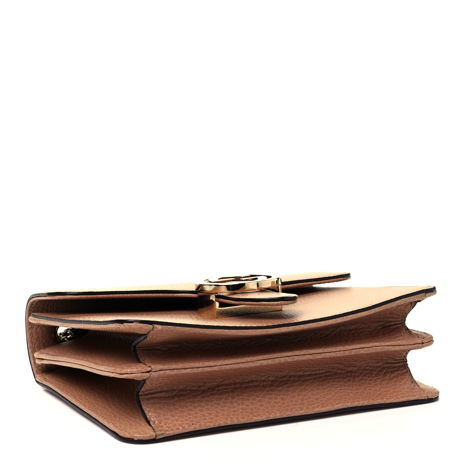 Gucci Dollar Calfskin Small Interlocking G Shoulder Bag Camelia 4 of 9