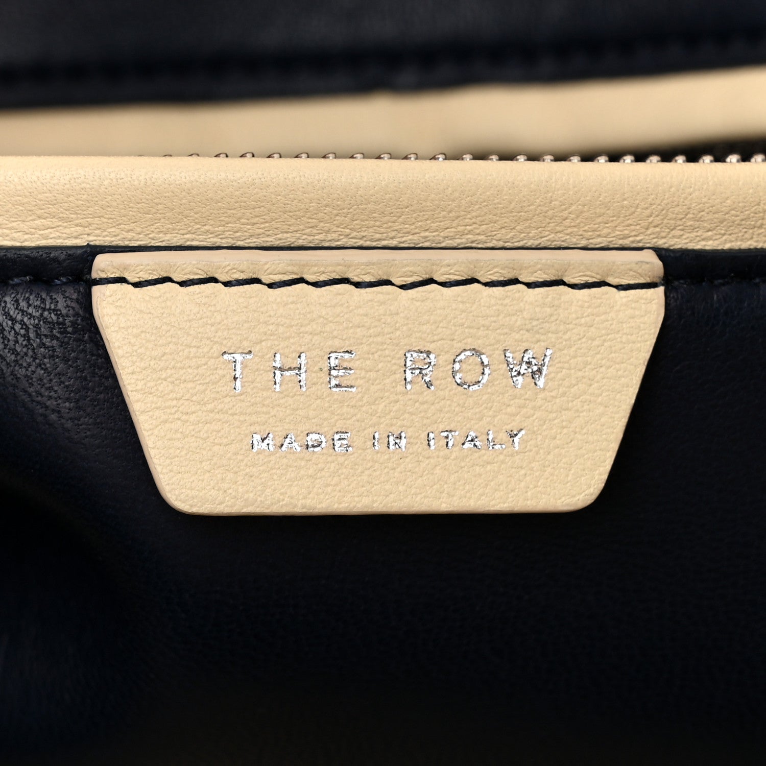 The Row Calfskin Gabriel Foldover Tote Ivory 6 of 9