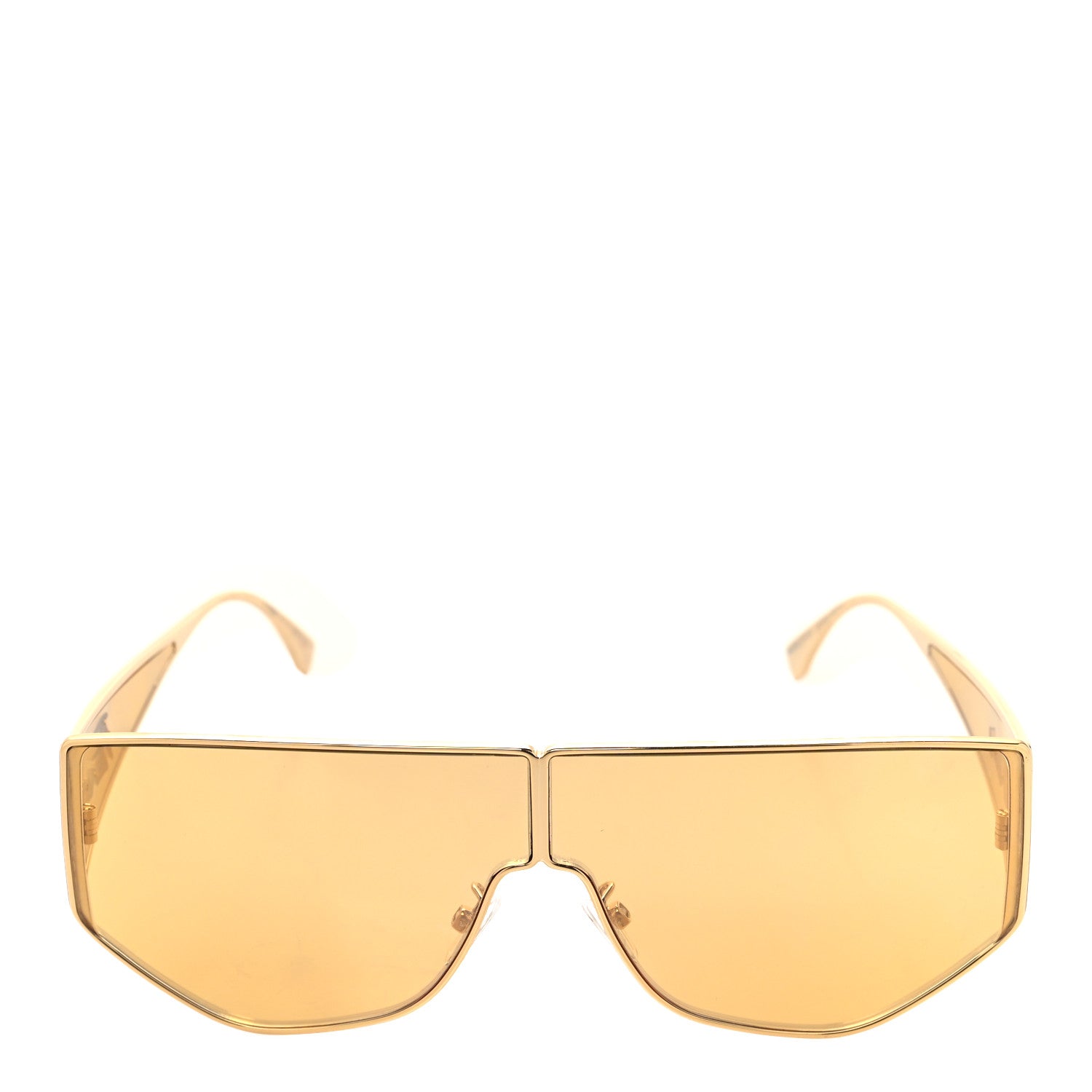Fendi Metal Disco Geometric Sunglasses FE 40051/U Gold