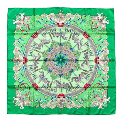 Hermes Silk Luna Park Scarf 90 Menthe Pistache 1 of 6