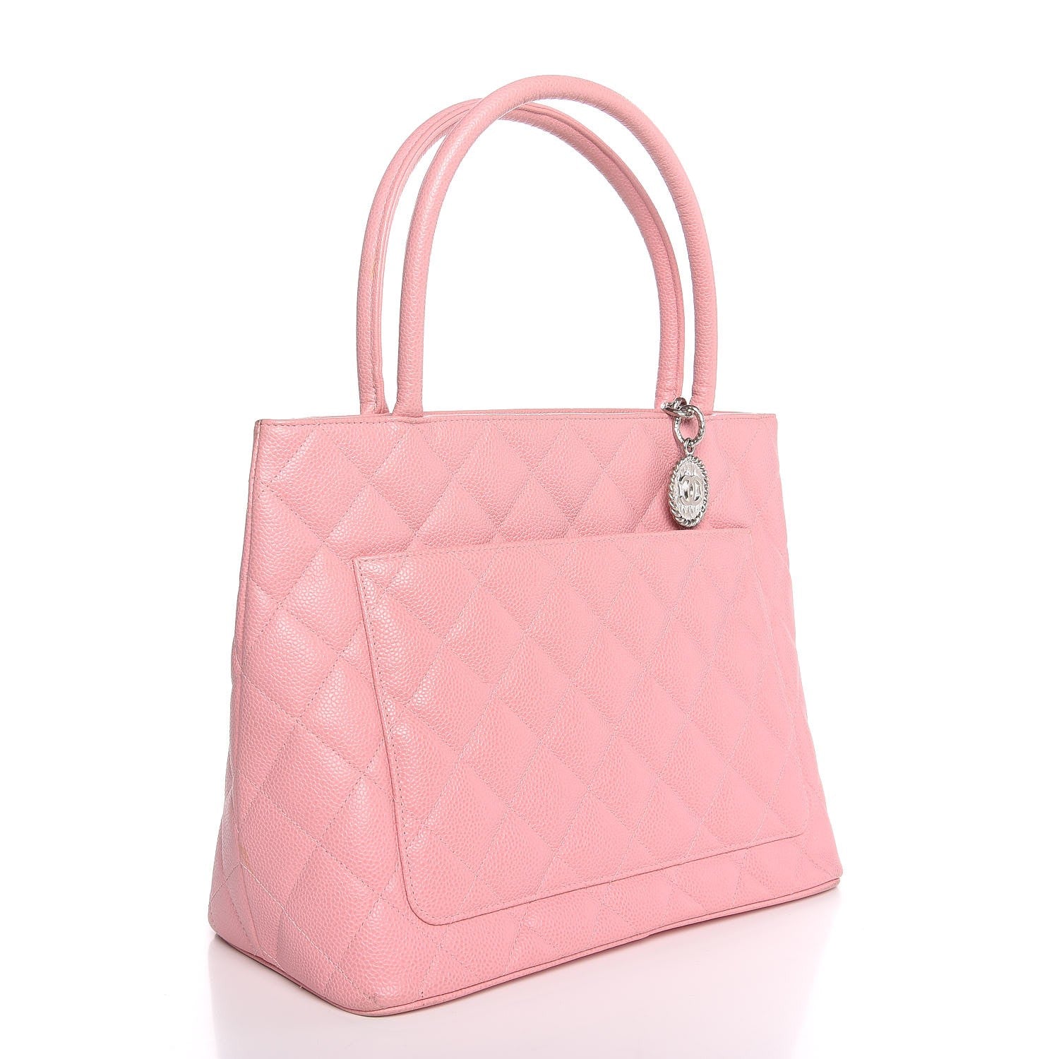 Chanel Caviar Quilted Medallion Tote Light Pink 3 of 11