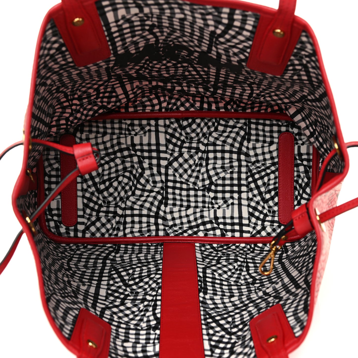 Visetos Medium Liz Reversible Shopper Tote Ruby Red