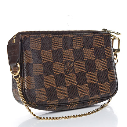 Louis Vuitton Damier Ebene Complice Trunks and Bags Mini Pochette Accessories Red 3 of 8