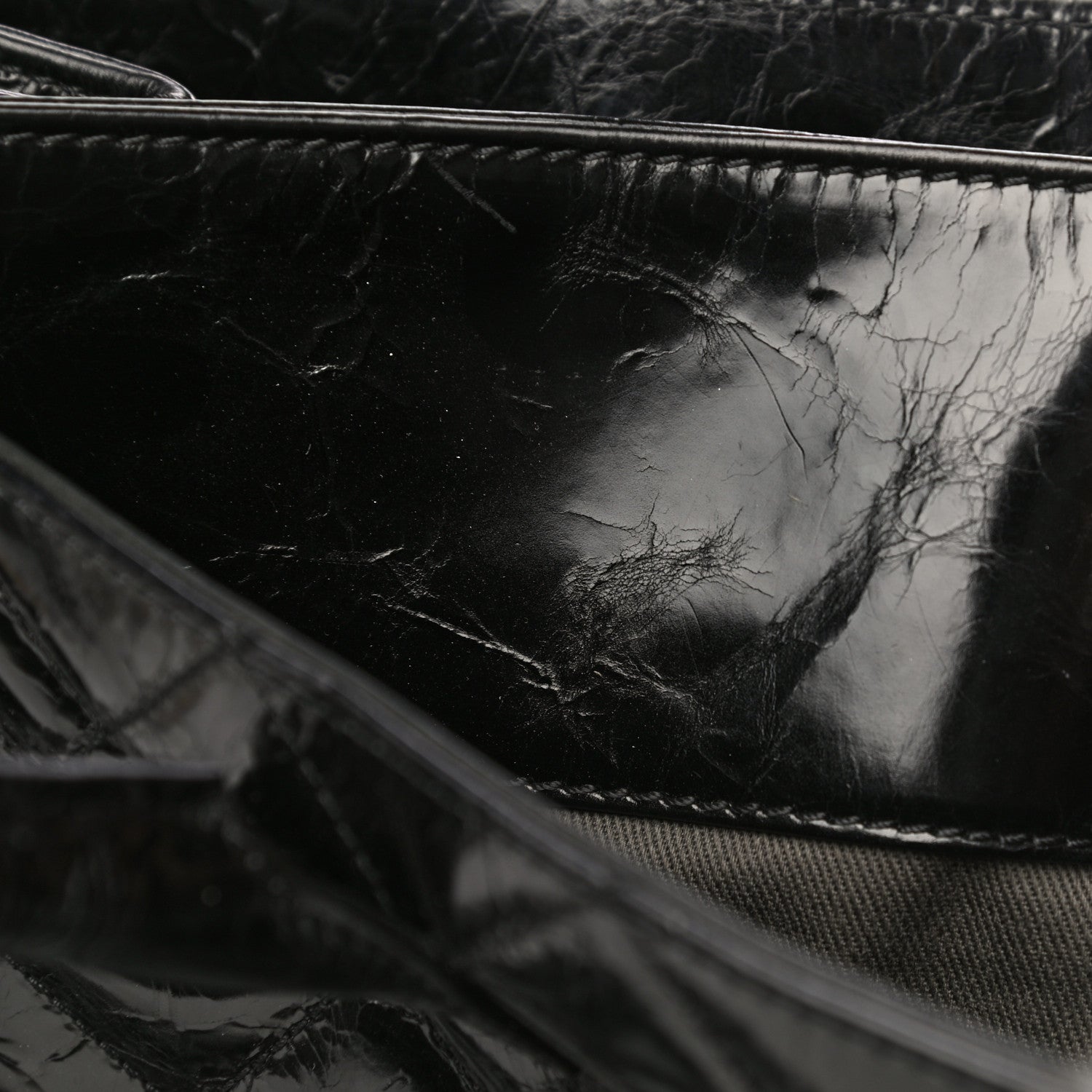 Chanel Glazed Calfskin Quilted Large New Portobello Tote Black 13 of 16