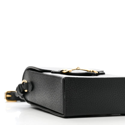 Gucci Dollar Calfskin Vertical Horsebit 1955 Crossbody Bag Black 8 of 10
