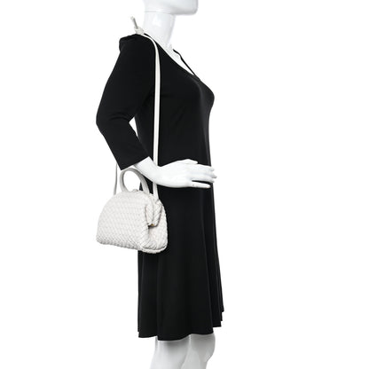 Bottega Veneta Nappa Intreccio Mini Padded Handle Bag Chalk 2 of 13