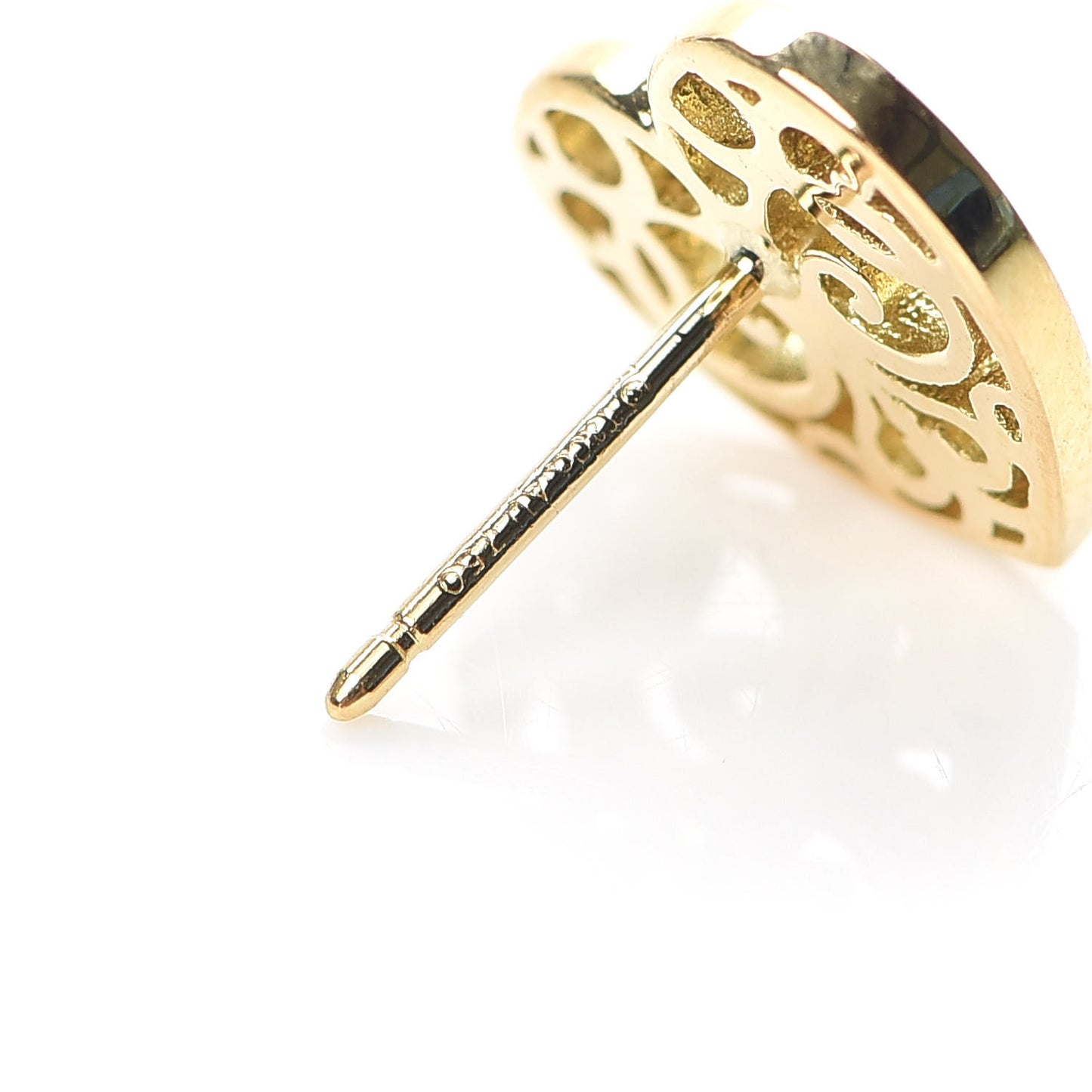 18K Yellow Gold Enchant Heart Earrings