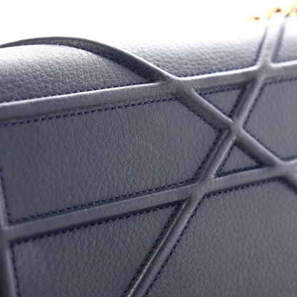 Christian Dior Grained Calfskin Medium Diorama Flap Bag Indigo 12 of 15