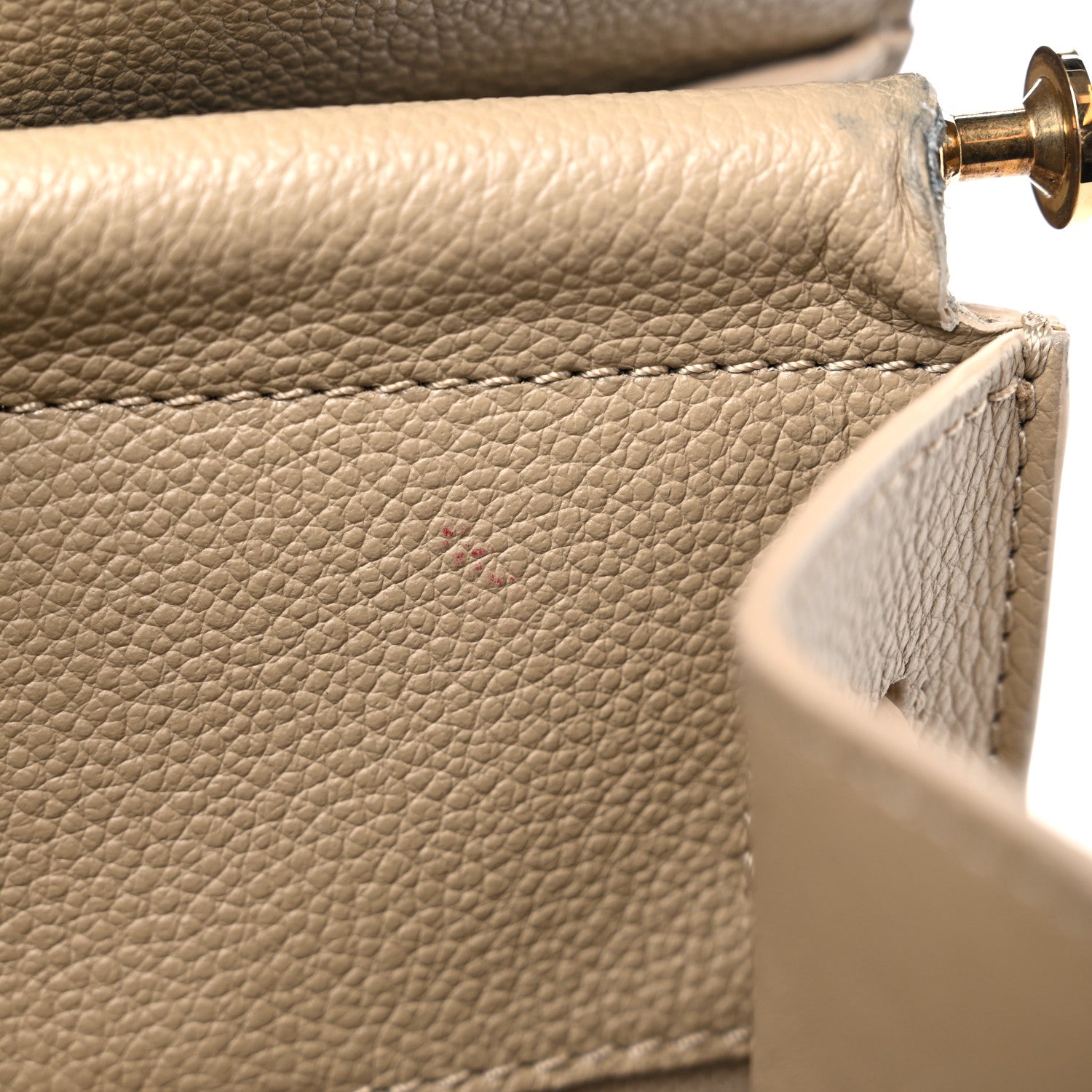 Burberry Grainy Calfskin Medium Title Bag Honey 11 of 15