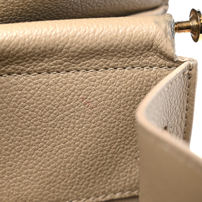 Burberry Grainy Calfskin Medium Title Bag Honey 11 of 15