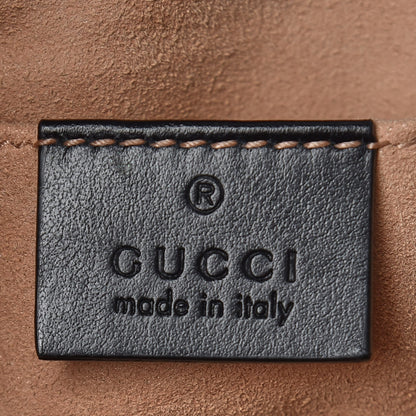 Gucci Calfskin Matelasse Mini GG Marmont Shoulder Bag Black 8 of 10